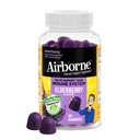 大人のためのAirborneのElderberry +亜鉛及びビタミンCのガミー、免疫サポート ビタミンD及び強力な酸化防止ビタミンC D及びE - 50のガミー、Elderberryの味