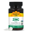 カントリーライフケレート亜鉛50mg - 認定グルテンフリー&ビーガン免疫サポートサプリメント、亜鉛吸収を強化、ボディのタンパク質生産と細胞の健康をサポート、100ベジタリアンタブレット