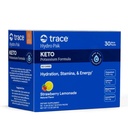 Trace Minerals Hydro Pak Keto - 電解液補充ドリンクミックス - 1000mg Potassium Plus 70サポートエネルギー、スタミナ、および水和 - イチゴLemonade味 - 30サービング