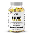 有機物海洋のよりよいD3 + K2-100%の有機性VIT D3およびK2は最高のBioavailabilityと補います - Bone密度、カルシウム バランス、免除及び気分を- 1パック、30日の供給支えます