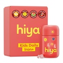 Hiya Iron+は、子供向けサプリメント - 高吸着鉄サプリメント - 子供の胃においしいイチゴ風味と簡単 - 砂糖とサードパーティのテストなし - 30日間の詰め替え用補充