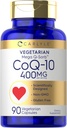 Carlyle CoQ10 400mg | 90 カウント | ベジタリアン・非GMO・グルテンフリー対応サプリメント