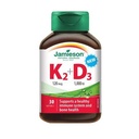 JamiesonのビタミンK2 + D3、120mcg/1000IU、30のsoftgels