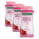 Nature's Bounty Optimal Solutions エッセンシャル Prenatal Gummies、Folic acid and Iodine、Omega 3 と DHA,25 サービング,50 カウント (パッケージ 3)