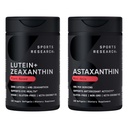スポーツリサーチ®アイサポート - 20mg Lutein + 4mg ゼアキサンチンは、Lute-Gen® と 6mg アスタキサンチンは、アイスランドのアスタキサンチンサプリメント (120 Softgels 各)