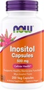 NOW食品イノシトール500mg、優れたミオイノシトールフォーム、ヘルシーメンブレン機能*、セルラーヘルス*、女性のためのサポート*コーシャ、ビーガンに適しています - 200ベジタリアンカプセル(パッケージ1)