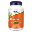 NOWの食糧補足、Elderberry (Sambucus nigra) 500のmg、10:1のコンセントレイト、120のベジのカプセル