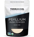 Terrasoul Superfoods Organic Psyllium Husk Powder, 1 Lb - Superfine Texture | 99% 純度 | グルテンを含まないベーキングに最適 | パープルパン