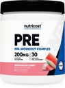 Nutricost Pre-Workout Powder(スイカキャンディ) 30 サービング - GMOフリー、グルテンフリー、ベジタリアン