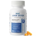 NACサプリメント900mg - 肝臓クレンジングデトックス&修理、抗酸化剤&細胞の健康、アルコール防衛サポート - N-アセチルシステインカプセルミルクアザミ、ターメリック、タンポポ、アーティチョーク - 120カウント