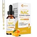 液体NACはRアルファLipoicの酸、子供及び大人のためのNAC、免疫及び酸化防止サポート、肝臓及び肺の健康、オレンジ味、0の砂糖、2FLのOZが付いている1000のMG、NACの補足Nアセチル Cysteineを低下させます