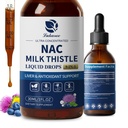 Lukaree Liposomal NAC サプリメント N-アセチル-L-Cysteine 600mg 牛乳アッセンブル - NAC アミノ 酸ドロップ w/Selenium 肝臓と腎臓のサポート*, 肺, 抗酸化剤 & 免疫サポート*- ビーガン, 非GMO- 2oz