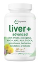 Liver Advanced+, 240 Veggie Capsules | 20in-1 Complex with Milk Thistle, Dandelion, NAD, NAC, ALA, TUDCA, グルタチオン, アーティチョーク, ターメリック, & Astragalus | Non-GMO, グルテンフリー