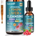 Liposomalのリンパの排水及び肝臓の清潔な低下、Echinacea、NAC、TUDCA、L-グルタチオン、リンパ、レバーの解毒及び修理、免疫サポート、ラズベリーの味、2つのflのozの補足のためのブルドック