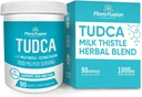Flora Fusion Dr. Miller's TUDCA with Milk Thistle Extract, 1000mg / サービング, 肝臓とGalbladder Cleanse Supplement, 肝臓機能をサポート, 90カプセル (45日供給)