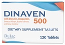 Dulac Dinaven 500、マイクロ化されたDiosmin Hesperidinの食事療法の補足1人分あたりの1000mg、馬のChestnutのエキス、BucherのBroom及び赤いブドウのエキス、足の循環サポート、イタリアでなされる120のタブレット