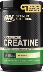 最適栄養の Micronized のクレアチンの Monohydrate の粉、Unflavored、120 のサービング、600 グラム(包装 5 月 Vary)