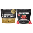 バルク・インタンテッド・クレアチン・バンドル、Soluble Pre Workout Powder、サポート 筋肉建物、強さおよび性能、Unflavoredおよびラズベリー、60のサービングの利益