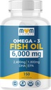 最大EPA DHAのオメガ3魚油 - 脳、肝臓、心臓、免疫をサポート - 米国製 - 150 Softgels