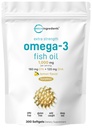 マイクロ成分 特異強度オメガ3魚油は、サービングあたり1,000mg、300Softgels | レモン風味 | ブルプレス | EPA 180mg + DHA 120mg | 深海魚
