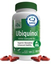 Ubiquinol 100mg 120 Softgels として Kaneka QH 削減 CoQ-10 | 安定化 - 3rd パーティーテスト | 高められた生物学的利用能 | 心臓血管機能サポート | 健康による非GMO