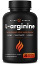 NutraChamps L-アルギニンサプリメント1000mg + L-シトルリン250mg&ビートルート - ハートの健康、エネルギー&スタミナのためのニトリ酸化ブースター - 余分な強度アミノ酸コンプレックス - 120ビーガンカプセル