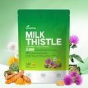 ミルクのThistleの肝臓のDetoxのカプセル、3000mgの肝臓の清潔なDetox及び修理、ミルクのThistle、NAD、NAC、ALA、Dandelion、Glutathione、Artichoke、Turmeric、より多くの240のSoftgelsの高度サポート複合体