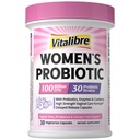 女性30の緊張のためのVitalibreのプロバイオティクス、消化酵素、尿路の健康のためのPrebiotics及びクランベリー、pHのバランス、30の野菜のカプセルが付いている100の鋼片CFUの腟のプロバイオティクス