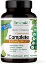 EMERALD LABSはビタミンCの人及び女性のための完全なMultivitaminを、メチル化された葉酸塩、免疫サポート、骨の健康及び多くのための全食糧ブレンド及び多く完了します* - 60の野菜カプセル完了します