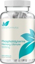 PhosphatidylserineのNootropicsの脳サポート補足-DMAEのGotu KolaおよびGinkgoのBilobaとの頭脳機能サポートのための高度の記憶補足-米国で作られた非GMOのビーガン及び(60+のサービング)