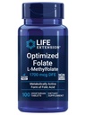 ライフエクステンション最適化 Folate - L-methylfolate - 心と脳のサポート、健康的なホモシースタインレベル - 非GMO、グルテンフリー、ベジタリアン - 1700 mcg DFE、100 ベジタリアンタブレット