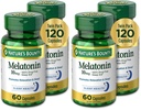 Nature's Bounty Melatoninは、リラックスと睡眠の健康を促進します, 10mg, カプセル, 60 Ct (のパック 4)