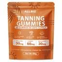 ALLBIZ Tanning Gummies with Astaxanthin & Beta Carotene, Glow Support Supplement for Natural Radiance, Vitamin C & E, Non-GMO Vegan, Sugar Free, 60 Count