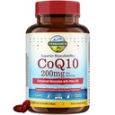 Terranics CoQ10 200mgの高められた吸収のための余分バージンのオリーブオイルが付いているCoenzyme Q10の補足、米国で作られたサポート中心の健康、酸化防止の保護、エネルギー生産、非GMO、120 Softgels