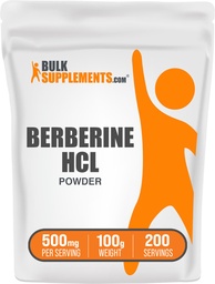BulkSupplements.com Berberine HClパウダー - Berberineサプリメント、Berberineパウダー - Gluten無料、100g(3.5オンス)(パッケージ1)