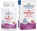 Nordic Naturals Prenatal DHA, Strawberry - 90 Soft Gels - 830 mg Omega-3 + 400 IU Vitamin D3 - Non-GMO - 45 Servings