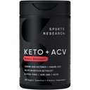 スポーツリサーチ® ケトプラス ACV カプセル - アップルサイダー Vinegar の 500 mg の食事療法サポート & 1500 mg goBHB® 外因性ケトン - グルテンフリー & ケト 認定 - 120 野菜カプセル