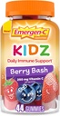 Emergen-C Kidz Daily Immune Support Dietary Supplements, Flavored Gummies with Vitamin C and B Vitamins for Immune Support, Berry Bash Flavored Gummies, Back to School Essentials - 44 Count