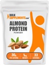 BulkSupplements.comアーモンドプロテインパウダー - 植物ベースのプロテイン、アーモンドパウダー - ビーガン、グルテンフリー、&ノーシュガー、30g/サービング、1kg(2.2ポンド)(パッケージ1)