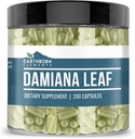Earthborn Elements Damiana Leaf 200 Capsules, Pure & Undiluted, No Additives