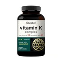 NatureBellビタミンKコンプレックス - 300 Softgels - 2,600mcgビタミンK - フルスペクトラムボーン&ハート健康サポートサプリメント - 高吸収K1&K2 MK-4&MK-7 *