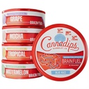 Cannadips - 脳燃料バラエティパック - 向知性カフェインポーチ - 50mgライオンのマネ、100mgカフェイン、50mg L-テアニン、砂糖 - 米国製認知性能のためのクリーンエネルギー脳燃料(5パック)