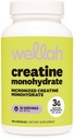 Wellahのクレアチンの単水化物のカプセル(3000のmg) 120のカプセル- Micronizedのクレアチン、30のサービング