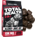 Bully Max Dog Chews & Multivitaminは、パピー&大人の犬のために扱います - 75 Soft Chews、すべての品種のための犬のサプリメント&ビタミン - 皮膚、コート、脳、心臓、消化の健康、免疫、共同サポート