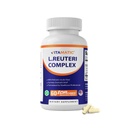Vitamatic Lactobacillus Reuteriコンプレックス - 遅延解放カプセルあたり22億CFU - 60カプセル - 消化および腸の健康サポート - プレバイオティックインリンファイバー付き