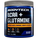 BodyTech BCAA +ビタミンC、Lグルタミンとグルタミンパウダー、エッセンシャルプレワークアウトまたはポストワークアウトアミノ酸男性と女性、アンフレーバー、7.3 Oz、30サービング