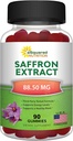 aSquared Nutrition Saffron Gummies - Saffron Extract Supplement - Pure Gummy Supplements Alternative to Capsules, Pills, Powder & Tea