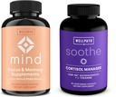 WellPathの記憶のための心の脳の補足およびライオンのマネおよびKSM-66® Ashwagandha及びL-TheanineのSootheのCortisolのマネージャーに焦点を合わせて下さい