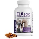 Bronson CLA 3000 Extra High Potency Supports Healthy Weight Management Lean Muscle Mass Non-Stimulating Conjugated Linoleic Acid, 90 Softgels