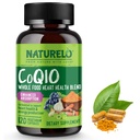 NATURELO 全食糧CoQ10の補足、120の野菜のカプセル、中心の健康のブレンド、強力な酸化防止剤、CoQ10 100mgはエネルギー生産を支えます
